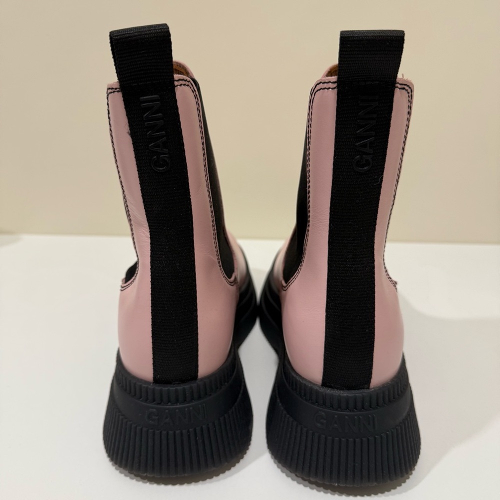 * NEW Ganni Creepers Chelsea Boot in Pale Lilac BT - Picture 9 of 12